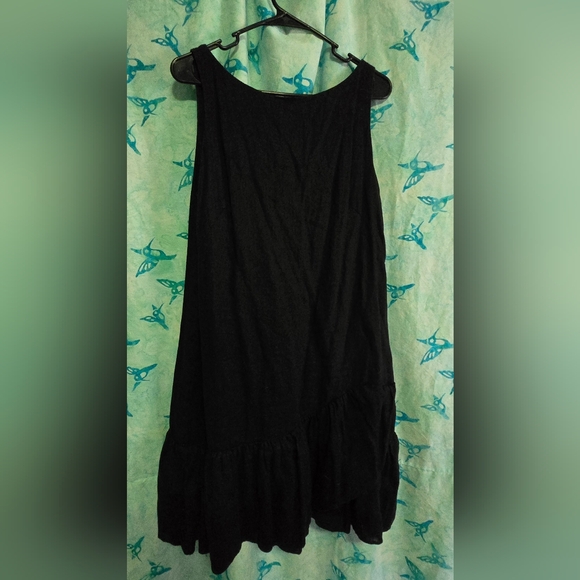Wonderful Black Linen Dress - Picture 1 of 7